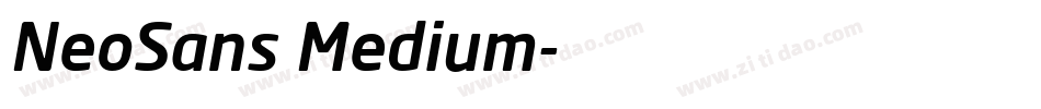 NeoSans Medium字体转换
